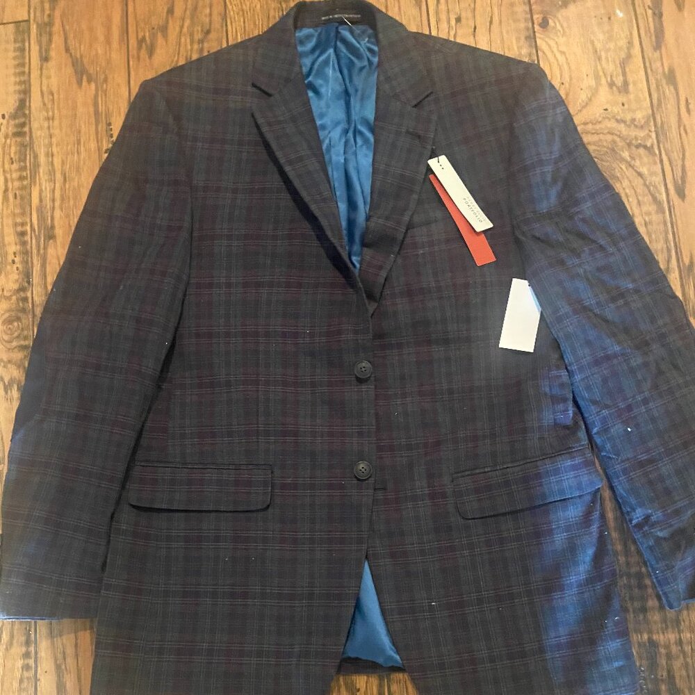 Perry Ellis Men's Tartan Plaid Sportsoat  New w/tags